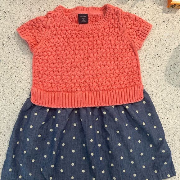 3T Gap pink and denim dress - Picture 3 of 4